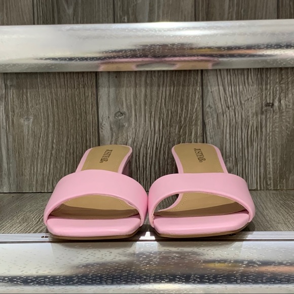 Just Fab | Corisande Slip On Mules Pink Size 8 NWT - Picture 6 of 14